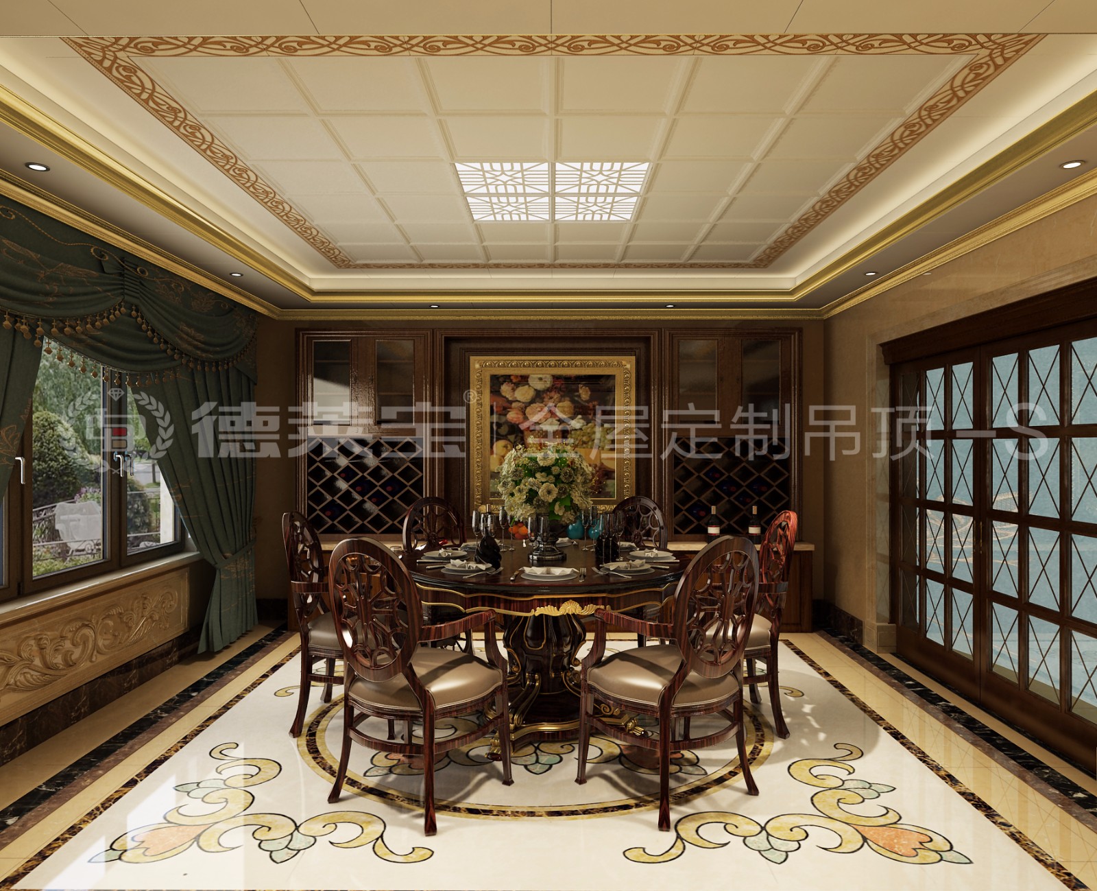 德萊寶新中式餐廳吊頂.jpg